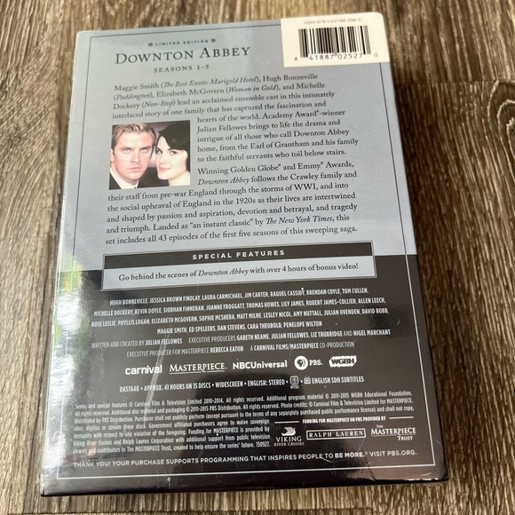 Masterpiece: Downton Abbey: Seasons 1-5 (DVD, 2015, Limited Edition) New-sealed - Picture 2 of 3